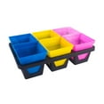 thumbnail image 1 of Bandeja para macetas de , bandeja para plantar, ligera, práctica con maceta para plantas, soporte para transporte, soporte para macetas pequeñas 6 celdas, 1 of 8
