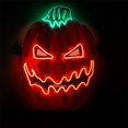 thumbnail image 4 of Máscara de cabeza de calabaza de terror de Halloween para mujeres y hombres, máscara de cara completa para fiesta de disfraces, accesorios de Cosplay divertidos, suministros de Rave, 4 of 5