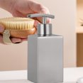thumbnail image 2 of MasteelfCA Distributeur de Savon en Acier Inoxydable Bouteille de Lotion pour les Mains Contenant de Savon Liquide, 2 of 8