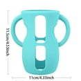 thumbnail image 2 of 240ml Silicone Sleeves with Handles for Natural Glass Baby Bottles - -Breakage Holder Compatible with - Baby Bottles 8 Oz, 2 of 3