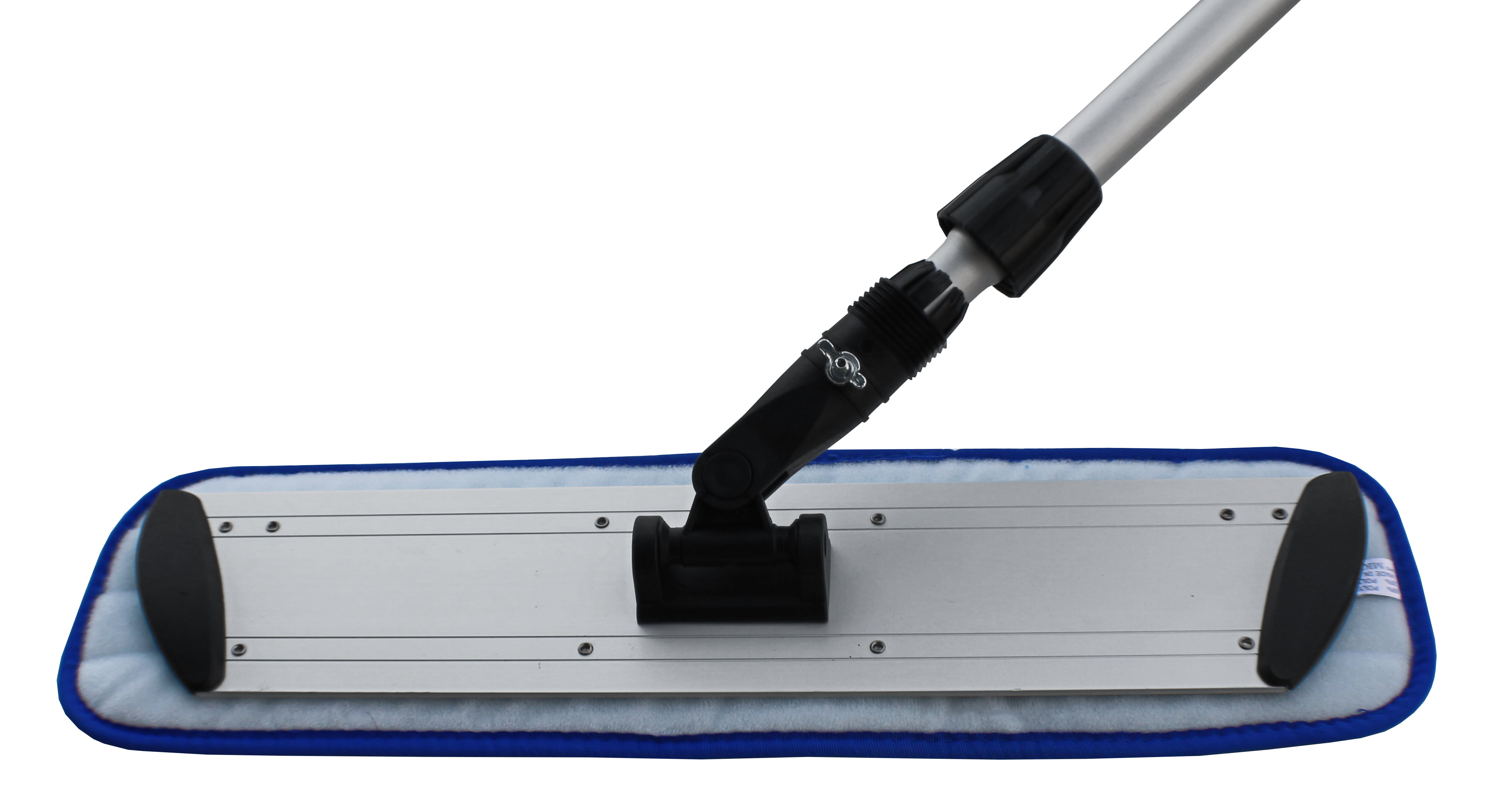 18“ Microfiber Looped Flat Mop Set, Professional Grade, Frame, Handle, 2  Pads