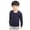 Dark Blue, variant on XYAIYT Boys Long Sleeve Shirt Crew Neck Hoodless Pullovers Basic Casual Solid Color Sweatshirts Comfy Loose