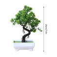 thumbnail image 2 of Artificial Faux Plants Flowers Outdoor Spring Summer Decoration,Simulation Green Plant Potted Ornaments Plant Combination Indoor Desktop Ornaments Simulation Artificial Flower Plant Bonsai, 2 of 2