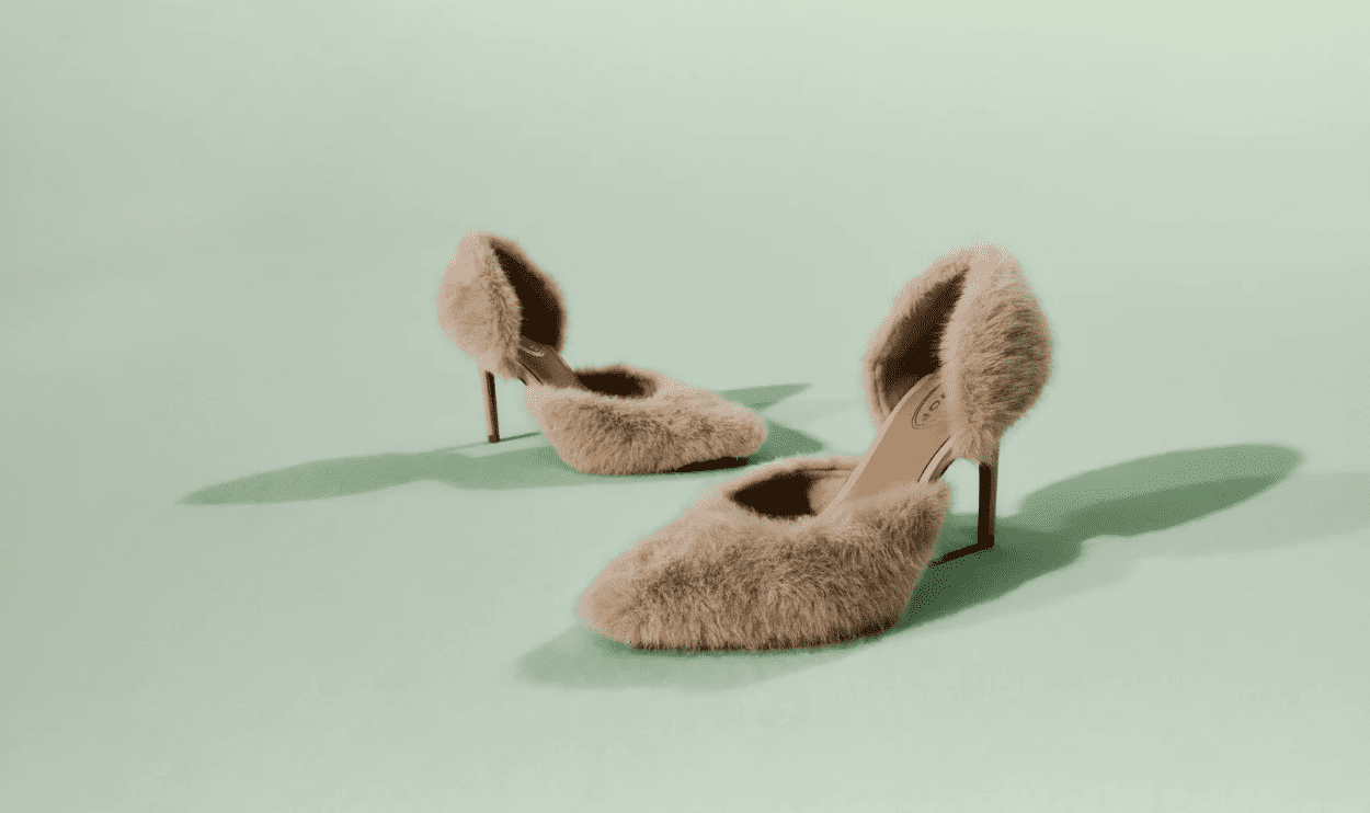 Scoop Women's Faux Fur Stiletto Heels