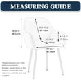 thumbnail image 4 of Vorkoi Velvet Curved Back Dining Room Chair Covers with Arms Stretch Swivel Bar Stool Chair Slipcover with Armrest Accent Vanity Kitchen Armchair Cover Protector Removable Office, 4 of 6