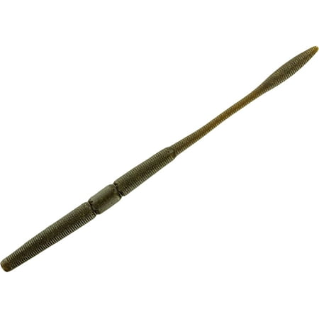 Big Bite Baits Nekorama 7 Worm Matte Green Pumpkin No Flake