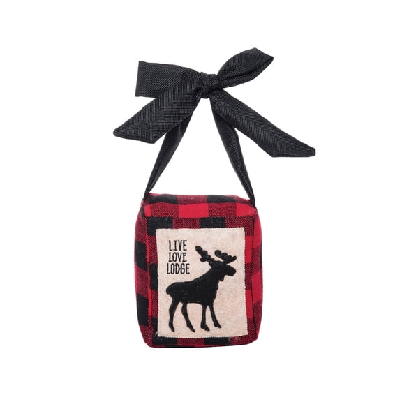 Live Love Lodge Moose Weighted Doorstop Lodge Christmas Decor