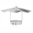 thumbnail image 1 of tamizeot Capuchon de Pluie Rond en ABS pour Ventilateur de Cheminée, Évacuation de Fumée, Réparation avec Vis, Cheminées de Poêle à Bois, Cheminée 102 mm, 1 of 6