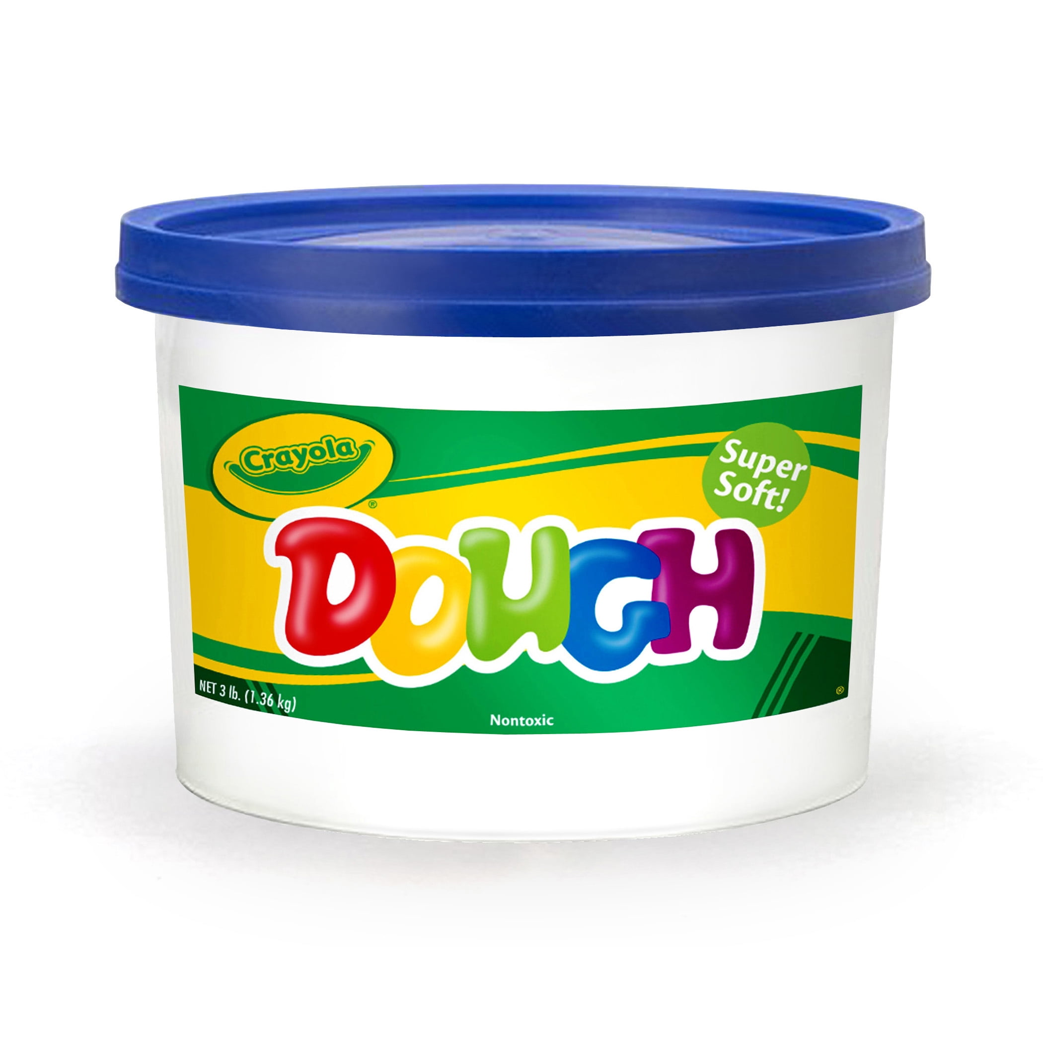 Crayola Super Soft Modeling Dough, Blue, 3 lbs. Bucket, Pack of 2