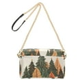 thumbnail image 2 of FORMRS Women Crossbody Purse with Chain Strap Vegan Leather Shoulder Handbag, Brown Christmas Trees, 2 of 7