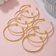 thumbnail image 3 of Xiao Hua Pulseras delicadas para mujer, modernas pulseras en capas, regalos apilables para mujer (7 piezas, doradas), 3 of 4