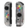 Hmount Deeroll For Nintend Switch Controller Joy-Con shell Game Console Switch Case Replacement Housing D-PAD Version(Left joy con ONLY/Transparent)