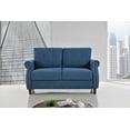 thumbnail image 5 of Uspridefurniture Matsuko 2Pcs Living Room Set, Loveseat and Sofa, Ocean Blue, 5 of 6