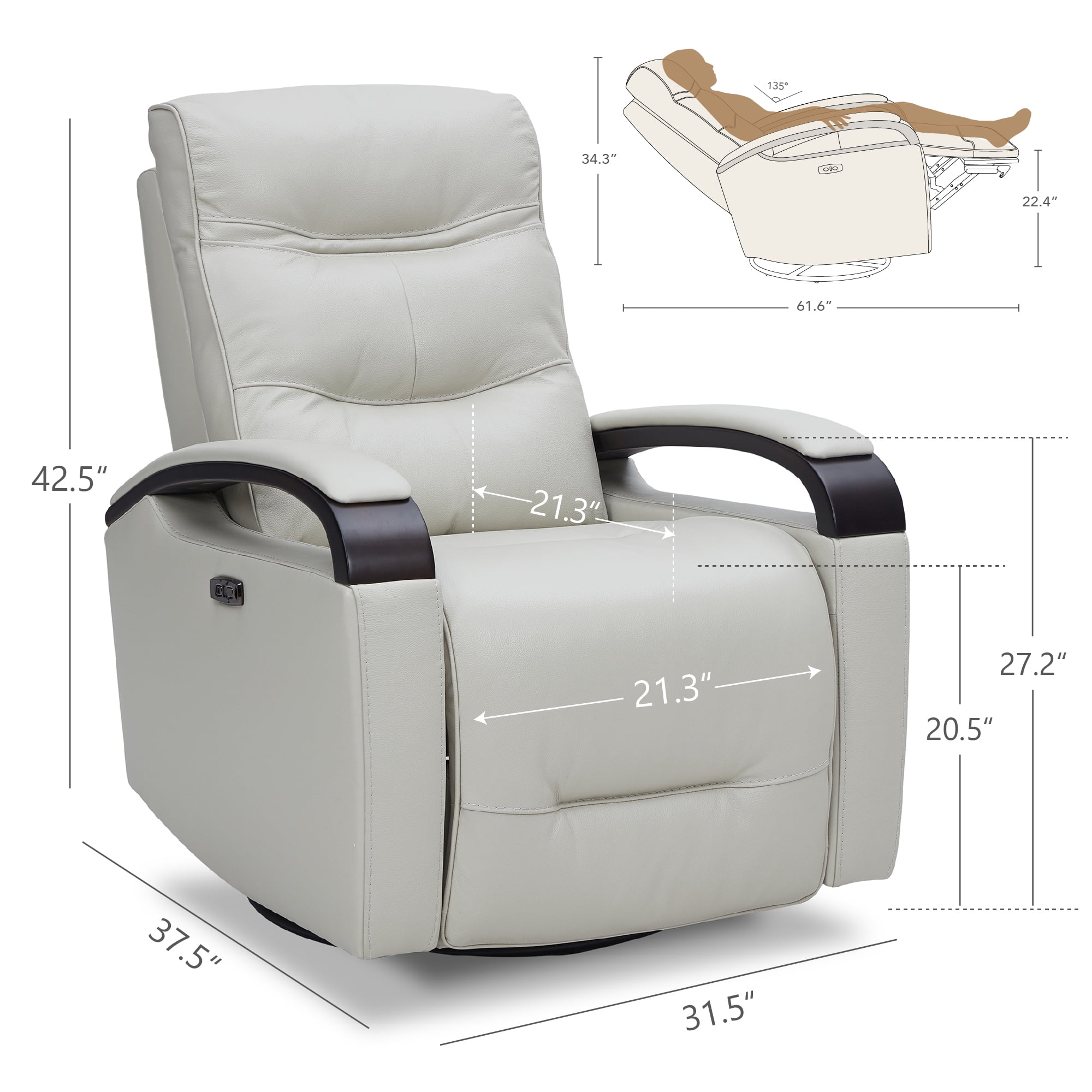 CHITA Power Swivel Glider Rocker Recliner Nursery Nepal | Ubuy