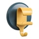 thumbnail image 3 of Gancho para colgar en la pared Kearding Estante de almacenamiento para lavabo de toallas con ventosa color blanco, 3 of 6