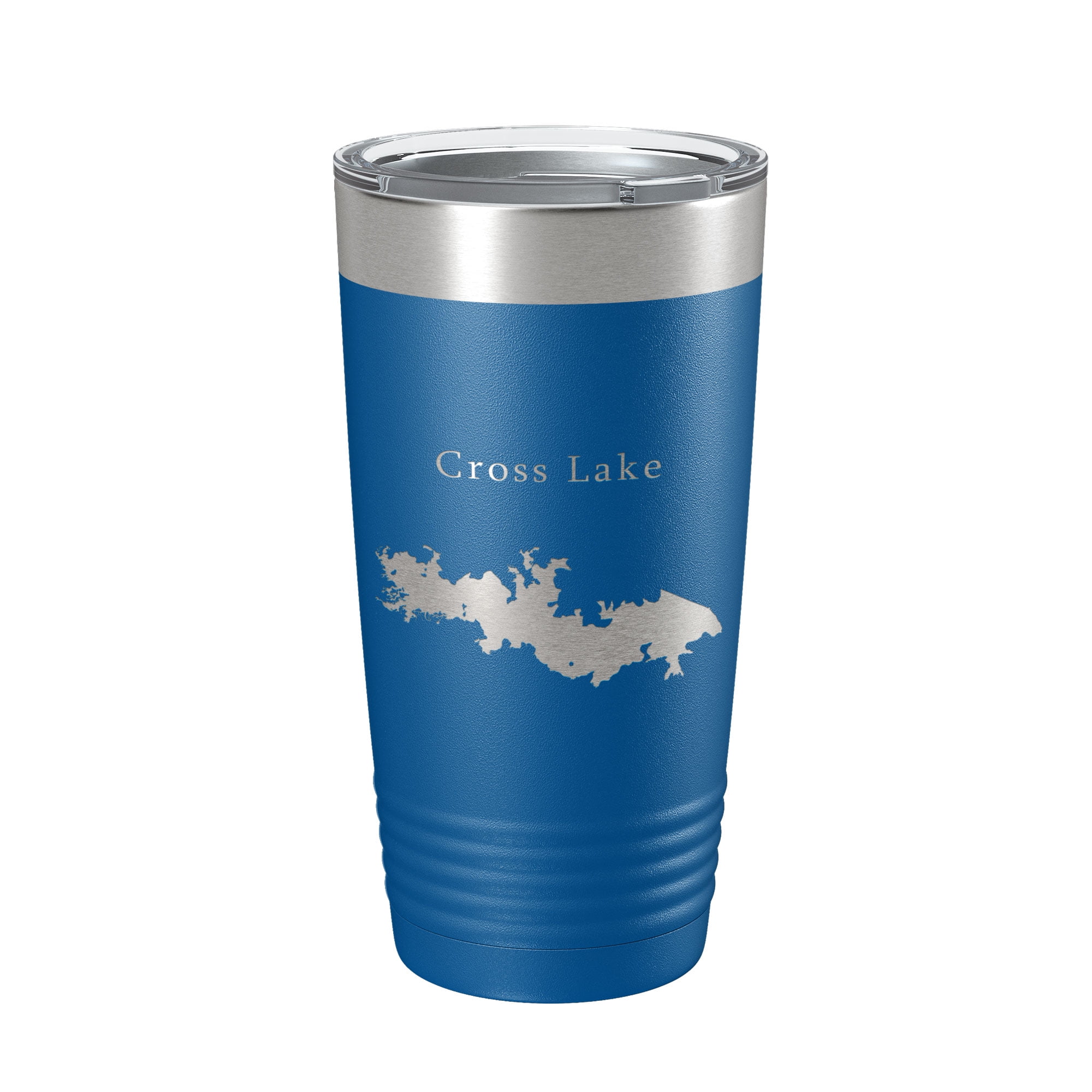 Cross Lake Map Tumbler Travel Mug Insulated Laser Engraved Coffee Cup