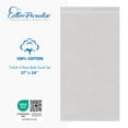 thumbnail image 2 of Cotton Paradise 100% Cotton 4 Piece Turkish Bath Towel Set, Soft Plush Towels Clearance Bathroom Set, Silver Gray, 2 of 7