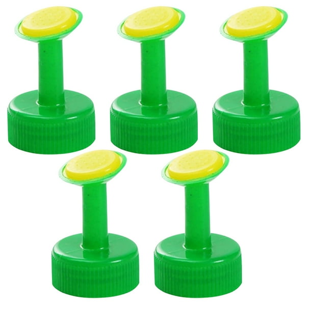 Fiudx Aspersor de Riego con Botella, Ajuste Cómodo, Riego Direccional Delicado, Riego Eficiente Del Jardín, Perfecto para Rosas, Compatible con Varios Tamaños, Juego de 4/5 Piezas, Material Plástico,