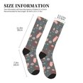 thumbnail image 2 of Compression Socks For Women And Men - Hedgehogs And Flowers1 Compression Socks Circulation For Workout, 2 of 2