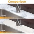 thumbnail image 5 of Sink Splash Guard, 2024 New Kitchen Sink Splash Guard, Faucet Mat for Kitchen Sink, Silicone Draining Mat, Splash Guard Silicone Draining Mat for Kitchen Bathroom (Sink Faucet Mat(Normal), Black), 5 of 5
