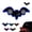 Dark blue, variant on Solar-Powered Bat Night Car Light Cool Glow Projection for Vehicles, USB Wireless Led Vehicle Interior Night Atmosphere Projection Lamp, Motion Sensor Window Suction Glow Accent Light