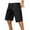 Mens Shorts Black, variant on Cotton Shorts for Men L-5X Big and Tall Plus Size Drawstring Elastic Waist Straight Wide Leg Solid Athletic Workout Cargo Short with Pockets