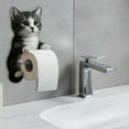 thumbnail image 6 of CARRFA Funny 3D Cat Toilet Roll Holder, Creative Cat Sculpture Paper Holder, Decorative Towel & Tissue Wall Mount for Bathroom Kitchen Decor Gifts for Cat Lovers, 6 of 10