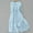 zf-Blue, variant on Fartey Boho Dresses for Women Midi Fashion Floral Print 3/4 Sleeve Casual Dress Summer Breathable Flowy Cotton Linen Beach Sundress Loose Comfy Lapel Drawstring Waist Dress