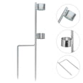thumbnail image 6 of COSMOBETTY 1Set Umbrella Anchor Silver Cylindrical Strong Support for Outdoor Patio Use, 6 of 8
