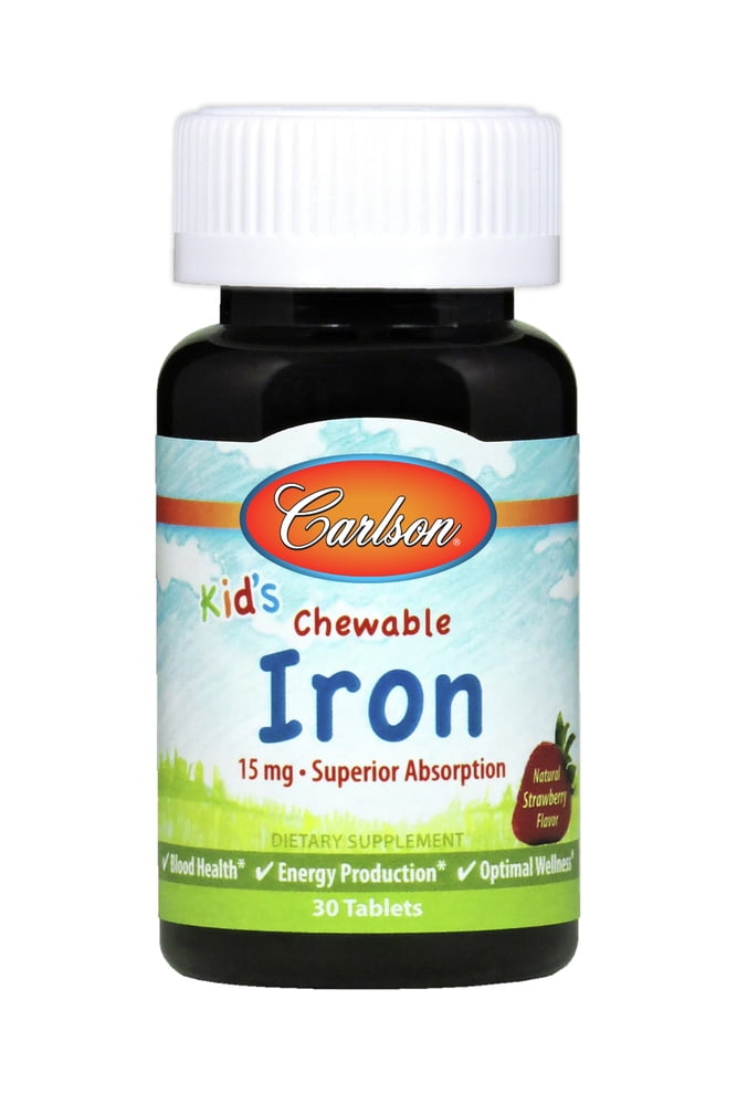 Kid's Chewable Iron Carlson Laboratories 30 Chewable
