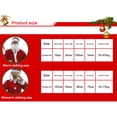 thumbnail image 4 of Disfraz De Papá Noel Traje de Papá Noel navideño para adultos y niños, conjunto de cinturón y barba de Papá Noel rojo, traje de juego de rol, 4 of 6