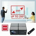 thumbnail image 4 of RCA 1080P Home Theater Projector, 5" LCD Panel, Open Optical Engine,450 ANSI Lumens,  Black, RPJ167, 4 of 13