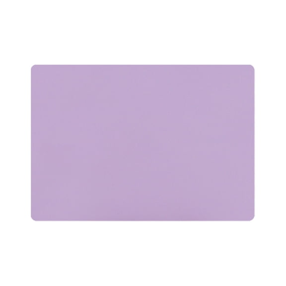 Washed Plate Mat PU Leather Placemats Heat Resistant Kitchen Table Mats, Waterproof Wipeable for Party Decoration, Washable Outdoor Placemats for Kitchen Dining Patio Table, 1Pc(Purple,16.9x11.8")