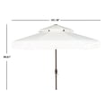 thumbnail image 4 of Safavieh Milan Fringe 9' Market Crank Double Top Patio Umbrella, White, 4 of 6