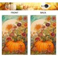 thumbnail image 5 of Fall Pumpkin Garden Flag 12x18 Vertical Double Sided Autumn Sunflower Thanksgiving Holiday Outside Decorations Burlap Yard Flag BW470, 5 of 6