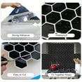 thumbnail image 5 of Clever Mosaics 3D Hexagon Black Peel and Stick Vinyl Tile for Kitchen and Bathroom Backsplash (10 Sheets), 5 of 7