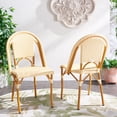 thumbnail image 2 of SAFAVIEH California Outdoor Patio Side Chair, Natural, Set of 2, 2 of 11