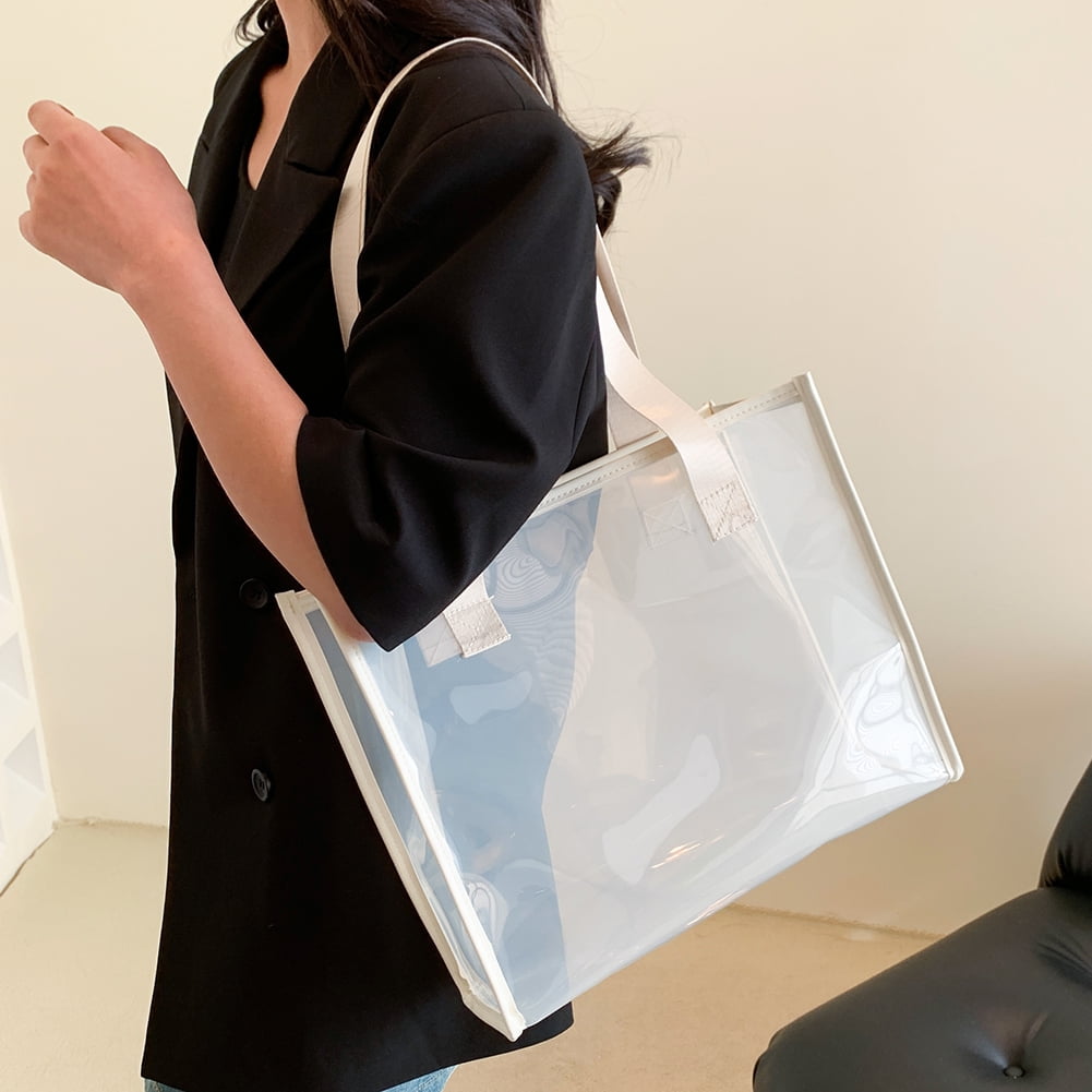 Clear pvc hot sale bag trend