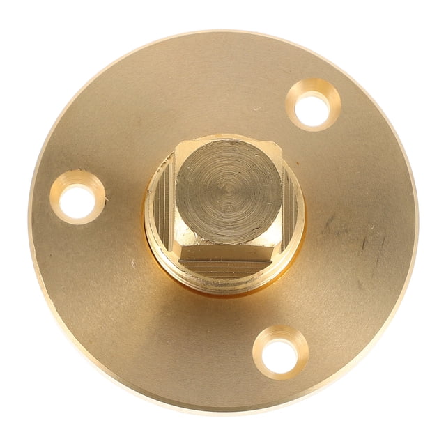 DEEPCRAFF Solid Brass Marine Drain Plug for Boats Threaded Garboard Hull Plug with Leakproof Design