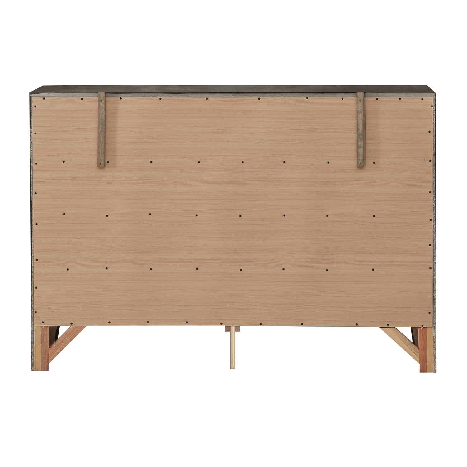 Glory Furniture Marilla 8-Drawers Bedroom Dresser in Gray