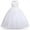 White, variant on IBTOM CASTLE Kids Girls Flower Vintage Lace Princess Long Dress Tulle Pageant Formal Party Wedding Floor Dance Evening Gown 5-6 Years White