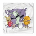 thumbnail image 1 of Alien Bandana, Spooky Fun Monsters or Beasts, Unisex Head and Neck Tie, by Ambesonne, 1 of 2