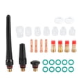 thumbnail image 4 of 30 unids/set Kit de vasos de vidrio resistentes al calor 4#5#6#7#8#10#12# accesorios para soplete de soldadura TIG, 4 of 12