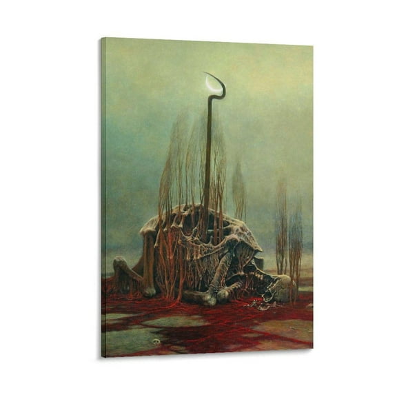 Zdzislaw Beksinski Aesthetic Wall Art Poster (3) Wall Art Poster Gifts Bedroom Prints Home Decor Hanging Picture Canvas Painting Posters 20x30inch(50x75cm)