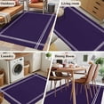 thumbnail image 5 of Pure Darkorchid Area Rug 4x6 FT, Non Slip Kids Room Carpet, Simple Solid Color Washable Soft Floor Carpet Non-Shedding Throw Rug for Dorm Kitchen Study Room Home Office Bedside, 5 of 9