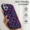 thumbnail image 5 of Compatible with Iphone 16 Case - Cute Soft Purple Butterfly Silicone Case Compatible with Iphone 16 Phone Case for Women Men, 5 of 6