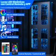 thumbnail image 2 of Librero Organizador Modernos 8 Capas Con Led Y 4 Puertas, 2 of 11