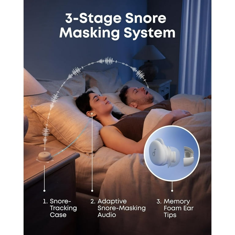 Soundcore Sleep A30 by Anker Sleep Earbuds, Smart Active Noise