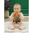 thumbnail image 6 of BemeyourBBs Baby Boy Spring Fall Winter Clothes Newborn Baby Boys Hospital Going Home Outfit One Piece Romper A Little Driver is Here Letters Tractor Printed Long Sleeve Jumpsuit Bodysuit, 6 of 9