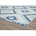 thumbnail image 6 of Soleil BR30I Ice Blue Tribal Moroccan blue Area Rug, 5'x7', 6 of 10